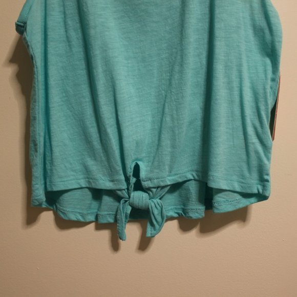 Arizona Jeans Teal Blue Lace Detail Tank Top - Picture 4 of 6